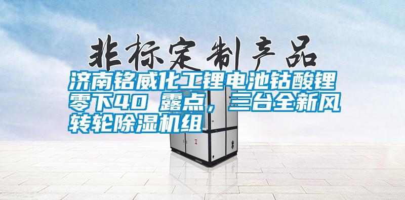 济南铭威化工锂电池钴酸锂零下40℃露点，三台全新风转轮草莓视频APP在线观看组
