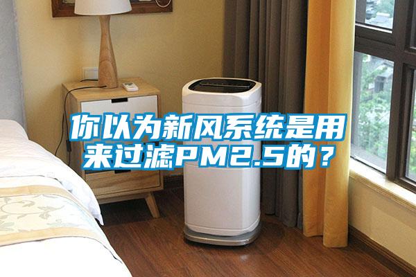你以为新风系统是用来过滤PM2.5的？