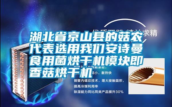 湖北省京山县的菇农代表选用草莓视频污污版草莓视频污污版食用菌烘干机模块即香菇烘干机