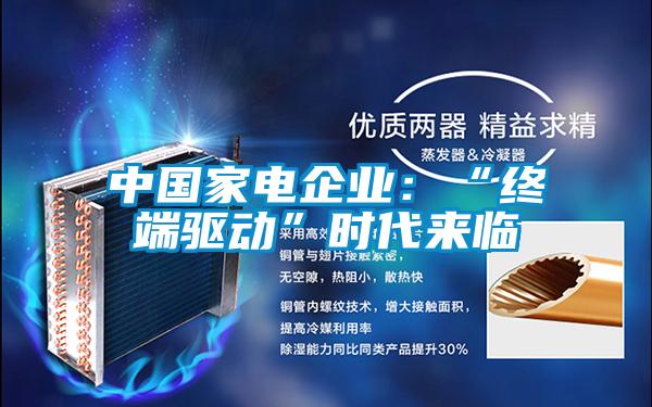 中国家电企业：“终端驱动”时代来临