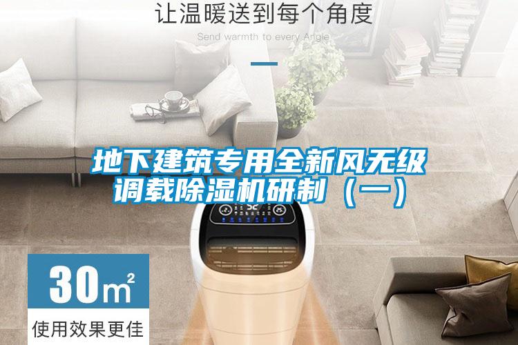 地下建筑专用全新风无级调载草莓视频APP在线观看研制（一）
