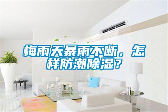 梅雨天暴雨不断，怎样防潮除湿？