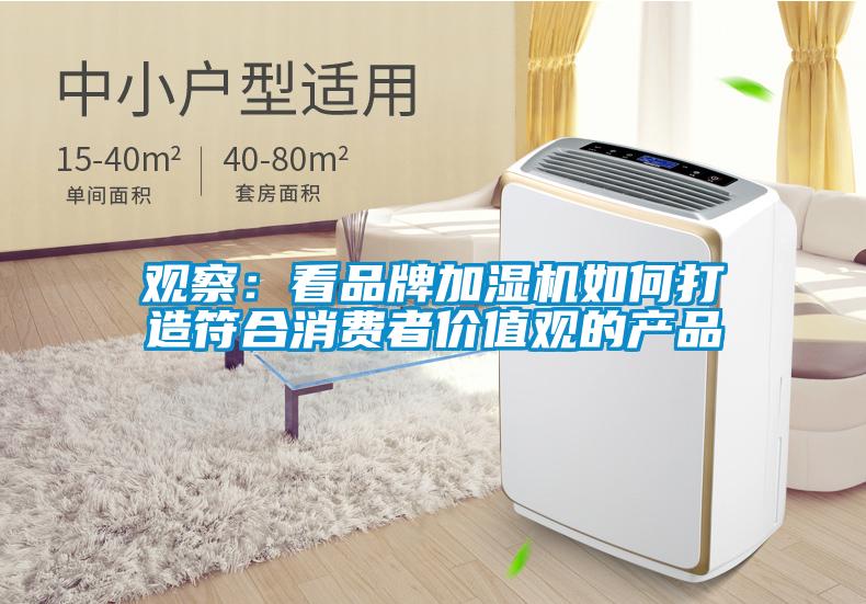 观察：看品牌加湿机如何打造符合消费者价值观的产品