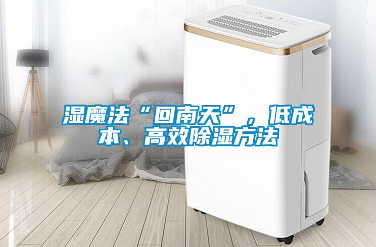 湿魔法“回南天”，低成本、高效除湿方法