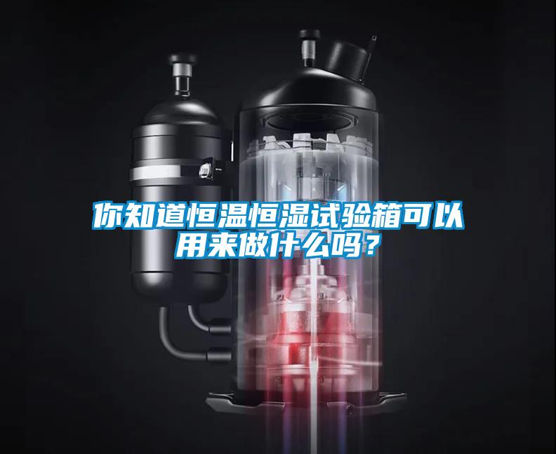你知道恒温恒湿试验箱可以用来做什么吗？