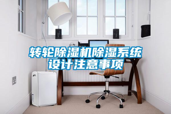转轮草莓视频APP在线观看除湿系统设计注意事项