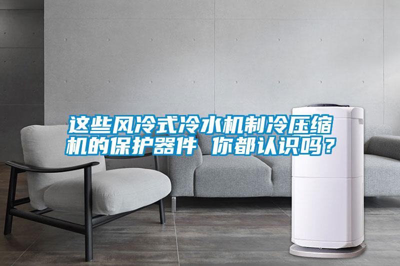这些风冷式冷水机制冷压缩机的保护器件 你都认识吗？