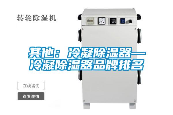 其他：冷凝除湿器—冷凝除湿器品牌排名