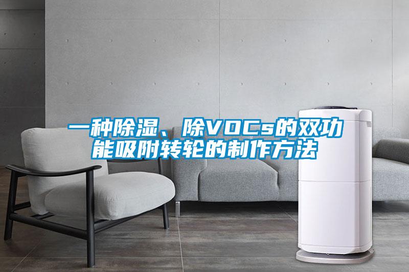 一种除湿、除VOCs的双功能吸附转轮的制作方法
