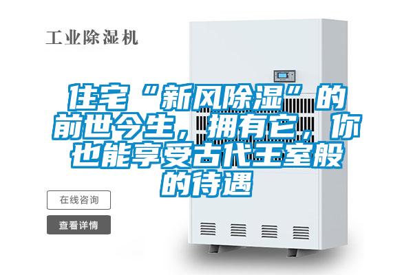 住宅“新风除湿”的前世今生，拥有它，你也能享受古代王室般的待遇