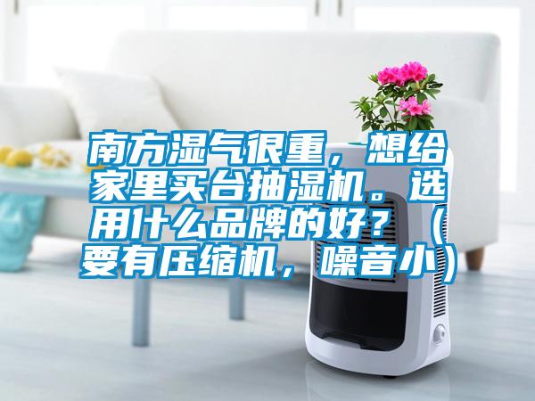 南方湿气很重，想给家里买台抽湿机。选用什么品牌的好？（要有压缩机，噪音小）