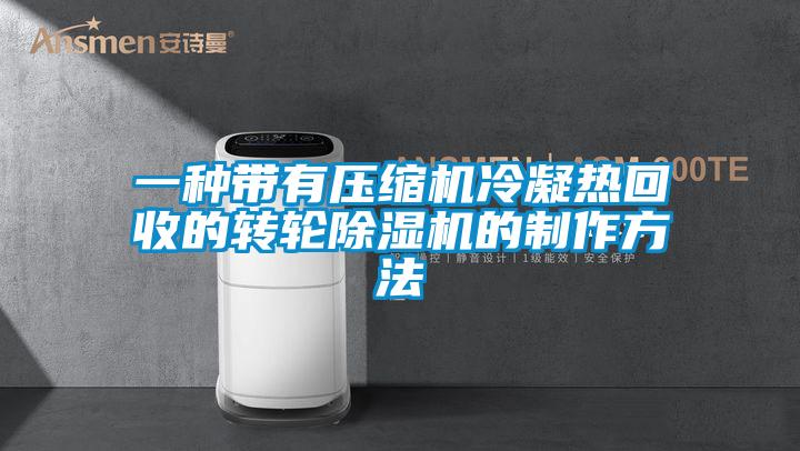 一种带有压缩机冷凝热回收的转轮草莓视频APP在线观看的制作方法