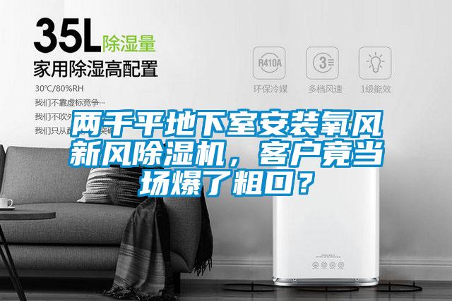两千平地下室安装氧风新风草莓视频APP在线观看，客户竟当场爆了粗口？