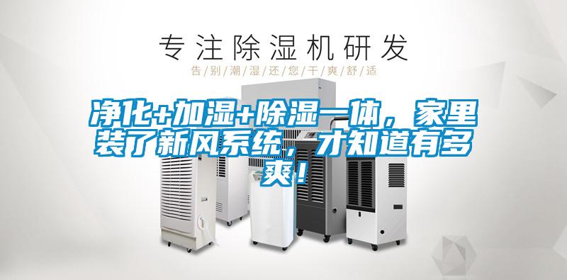净化+加湿+除湿一体，家里装了新风系统，才知道有多爽！