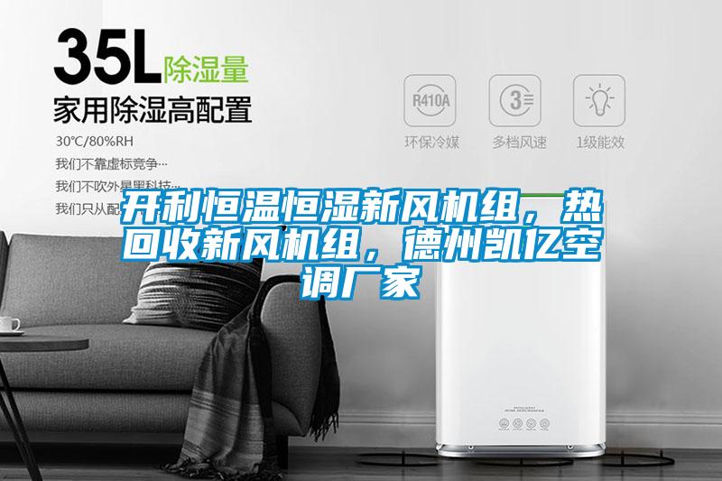 开利恒温恒湿新风机组，热回收新风机组，德州凯亿空调厂家