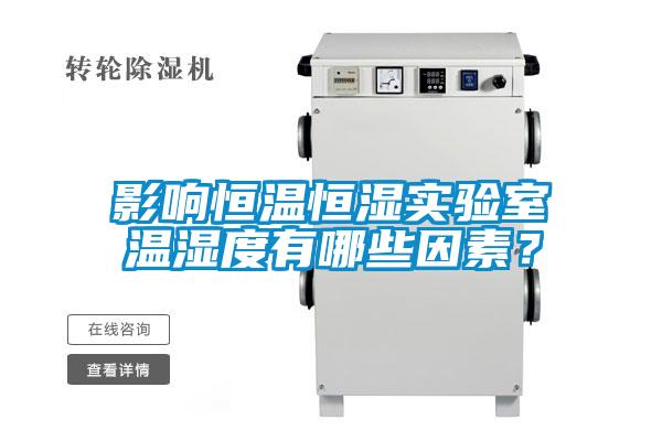 影响恒温恒湿实验室温湿度有哪些因素？