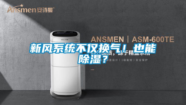 新风系统不仅换气！也能除湿？