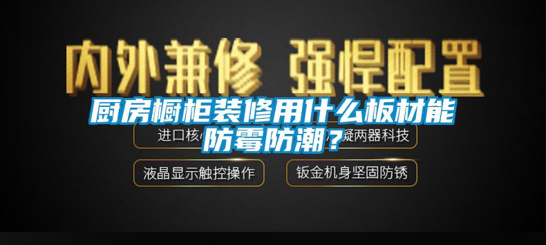 厨房橱柜装修用什么板材能防霉防潮？