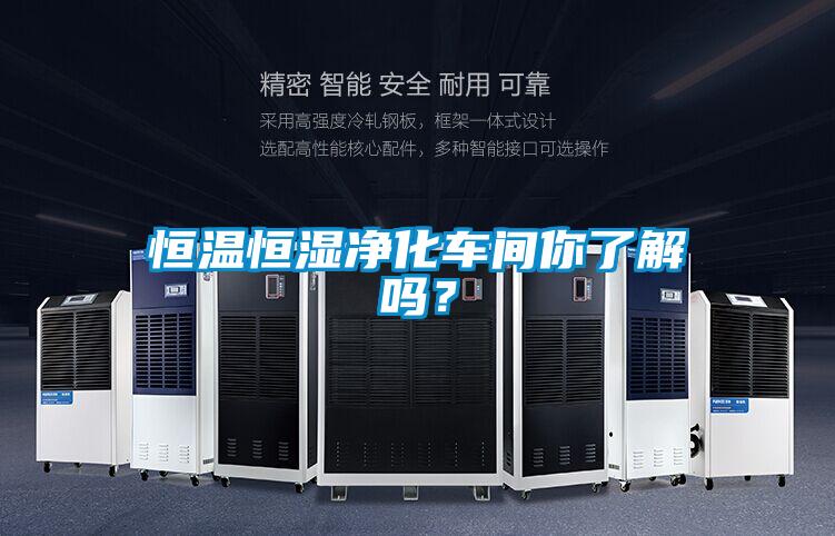恒温恒湿净化车间你了解吗？