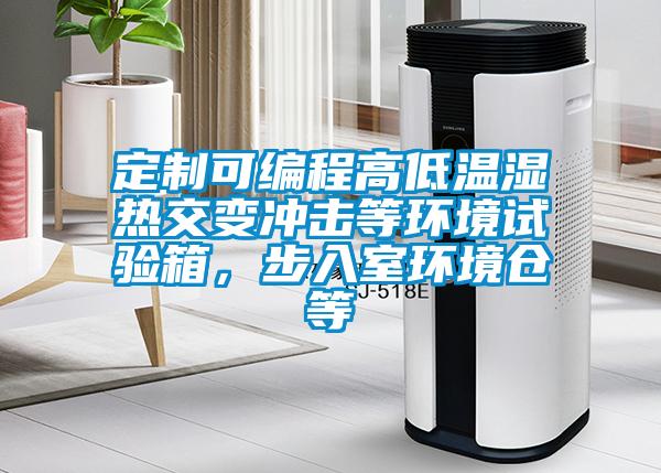 定制可编程高低温湿热交变冲击等环境试验箱，步入室环境仓等
