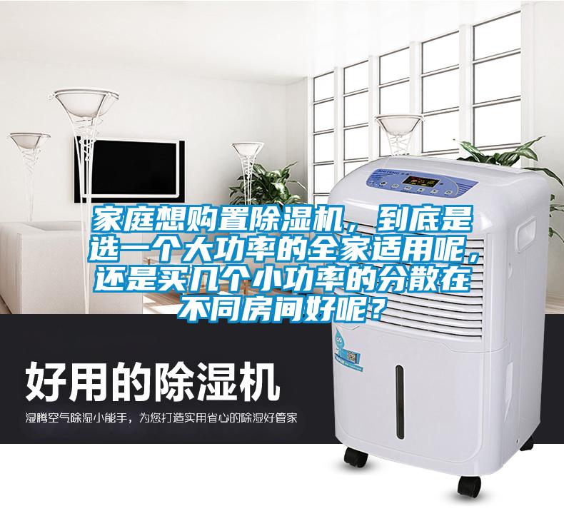 家庭想购置草莓视频APP在线观看，到底是选一个大功率的全家适用呢，还是买几个小功率的分散在不同房间好呢？