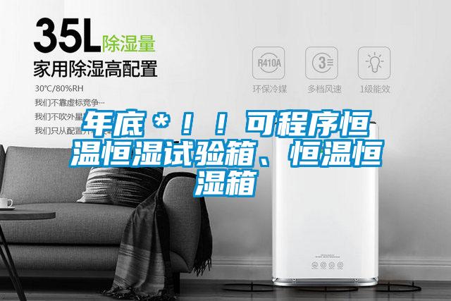 年底＊！！可程序恒温恒湿试验箱、恒温恒湿箱
