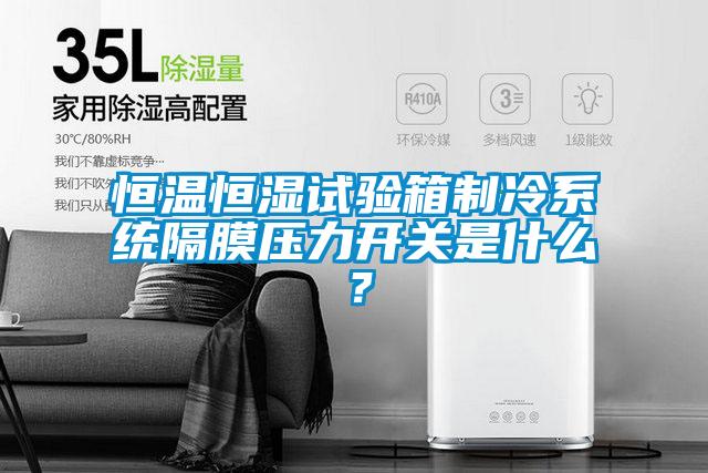 恒温恒湿试验箱制冷系统隔膜压力开关是什么？