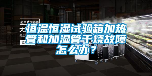 恒温恒湿试验箱加热管和加湿管干烧故障怎么办？