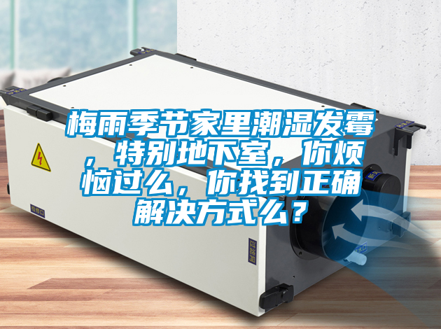 梅雨季节家里潮湿发霉，特别地下室，你烦恼过么，你找到正确解决方式么？