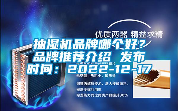 抽湿机品牌哪个好？品牌推荐介绍 发布时间：2022-12-17