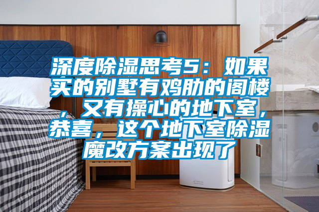 深度除湿思考5：如果买的别墅有鸡肋的阁楼，又有操心的地下室，恭喜，这个地下室除湿魔改方案出现了
