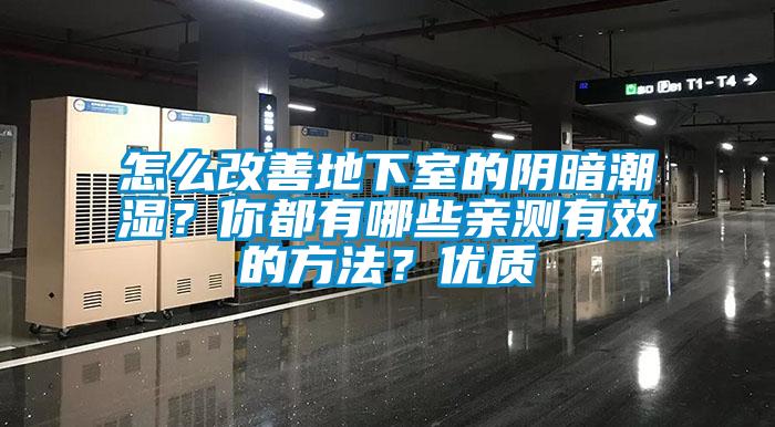 怎么改善地下室的阴暗潮湿？你都有哪些亲测有效的方法？优质