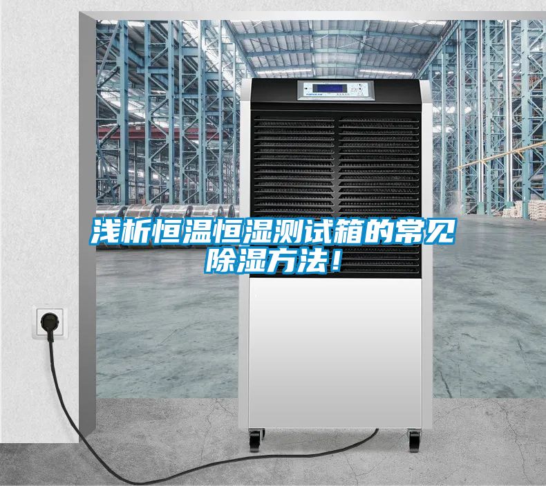 浅析恒温恒湿测试箱的常见除湿方法！