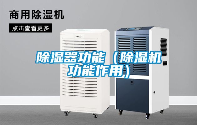 除湿器功能（草莓视频APP在线观看功能作用）