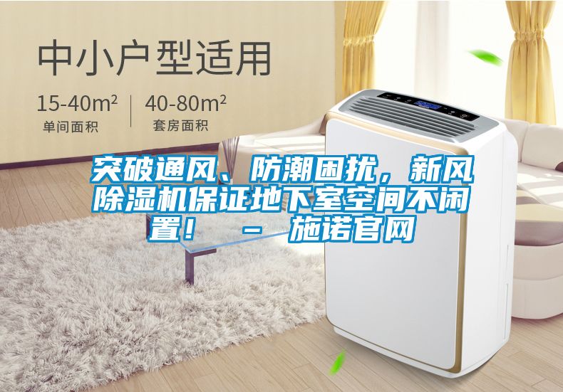 突破通风、防潮困扰，新风草莓视频APP在线观看保证地下室空间不闲置！ – 施诺官网