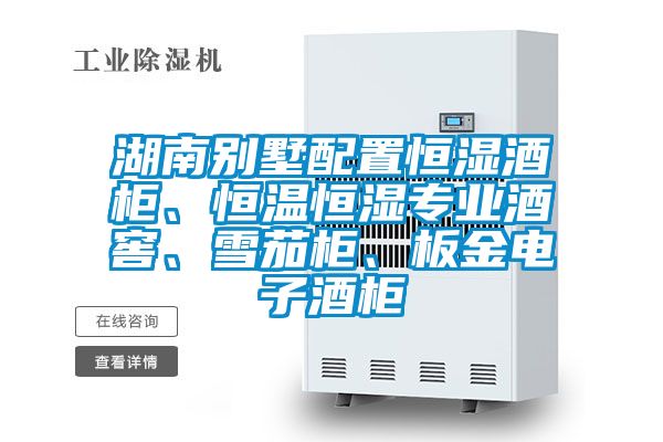 湖南别墅配置恒湿酒柜、恒温恒湿专业酒窖、雪茄柜、板金电子酒柜