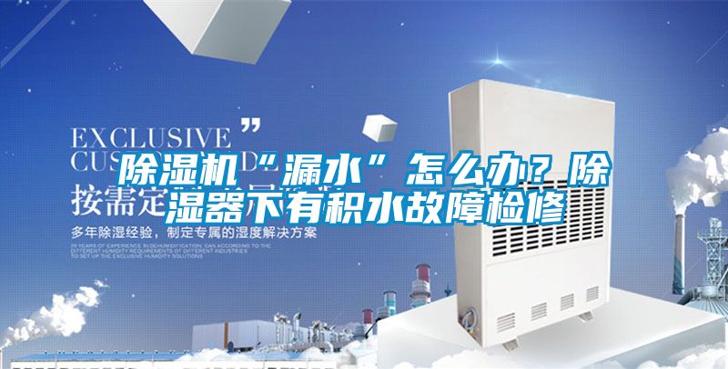 草莓视频APP在线观看“漏水”怎么办？除湿器下有积水故障检修