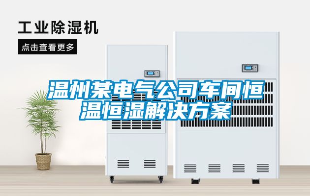 温州某电气公司车间恒温恒湿草莓成人在线观看