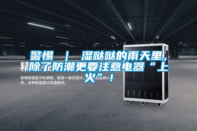 警惕 ｜ 湿哒哒的雨天里，除了防潮更要注意电器“上火”！
